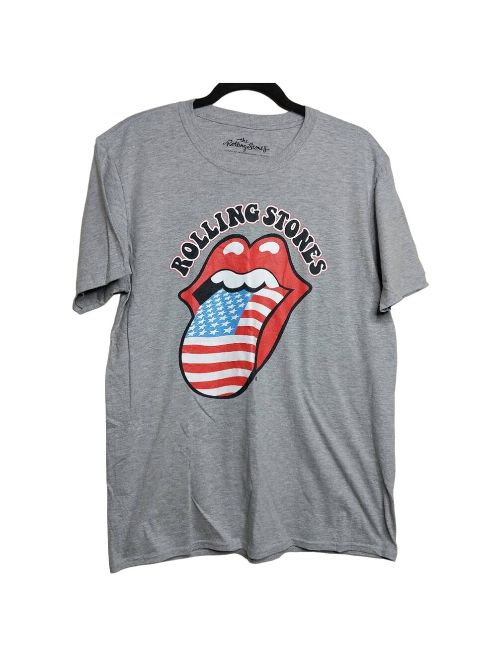 Rolling Stones US Flag Logo Tee - Sz L (est) - EUC